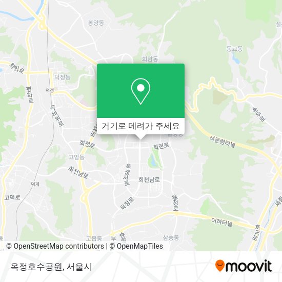 옥정호수공원 지도