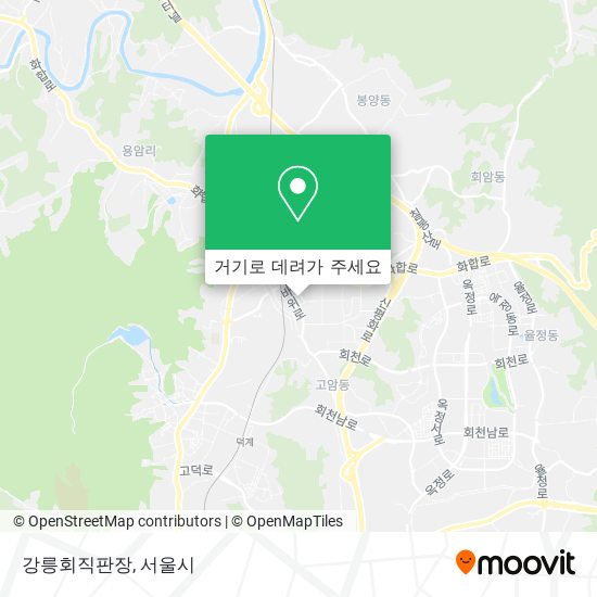 강릉회직판장 지도