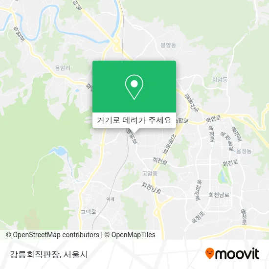 강릉회직판장 지도
