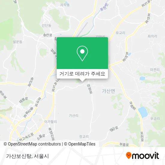 가산보신탕 지도