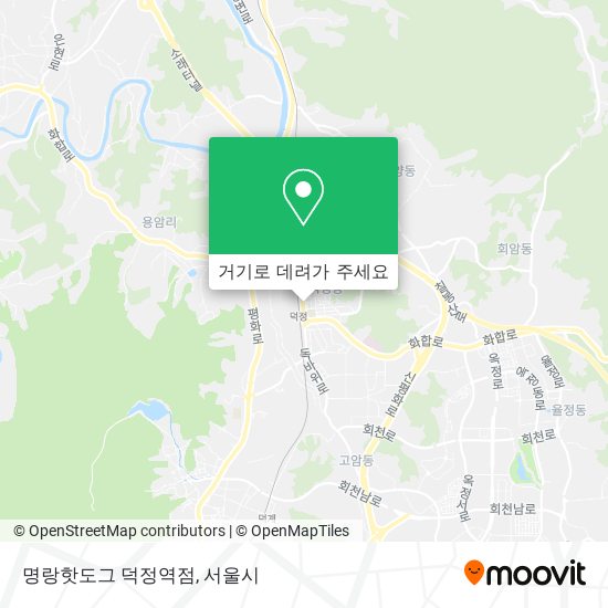명랑핫도그 덕정역점 지도
