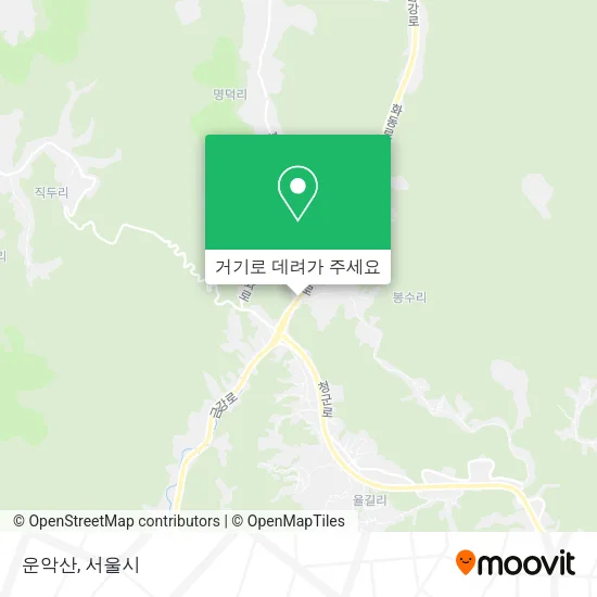 운악산 지도