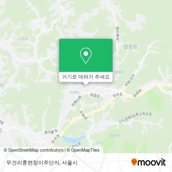 무건리훈련장이주단지 지도