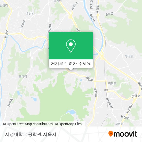 서정대학교 공학관 지도