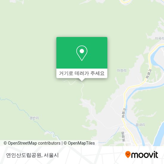 연인산도립공원 지도