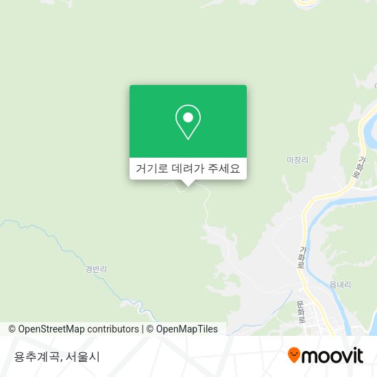 용추계곡 지도