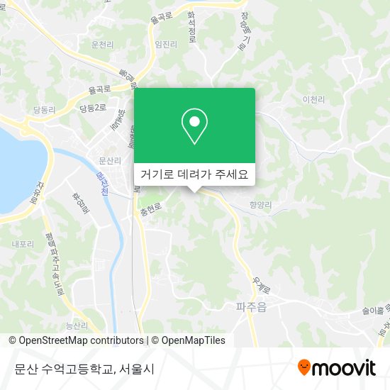 문산 수억고등학교 지도