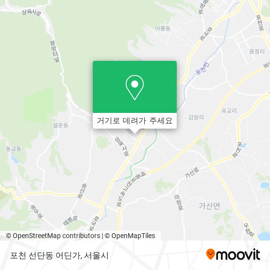 포천 선단동 어딘가 지도