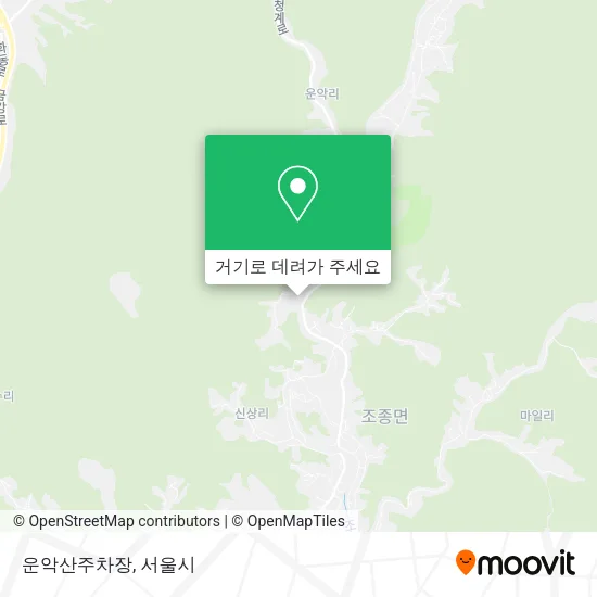운악산주차장 지도