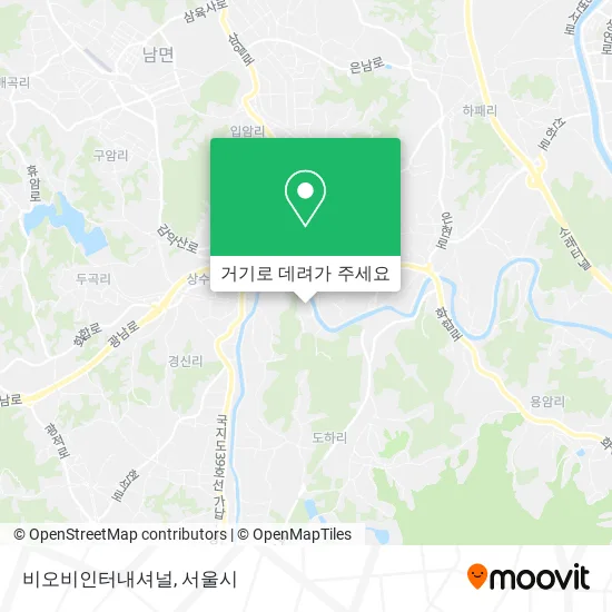 비오비인터내셔널 지도