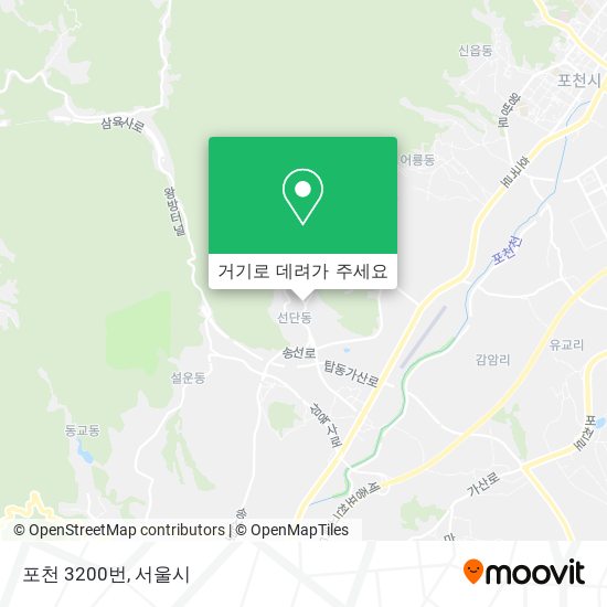 포천 3200번 지도