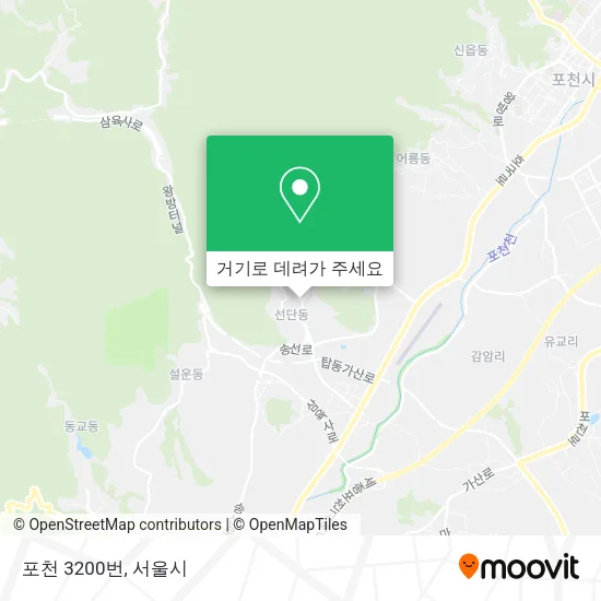 포천 3200번 지도