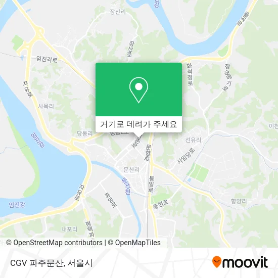 CGV 파주문산 지도