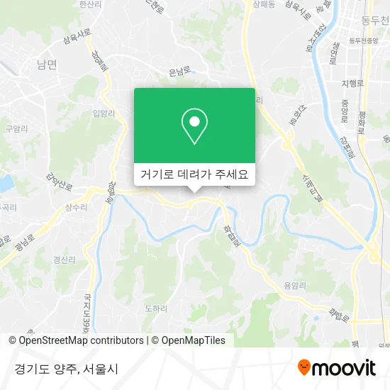 경기도 양주 지도