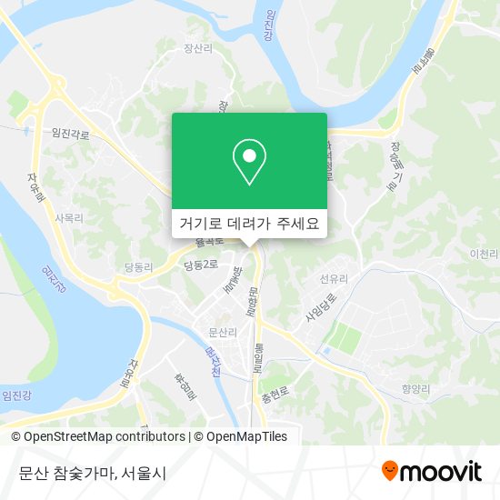 문산 참숯가마 지도