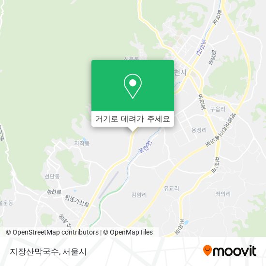 지장산막국수 지도