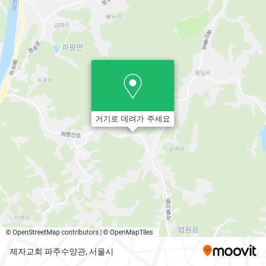 제자교회 파주수양관 지도