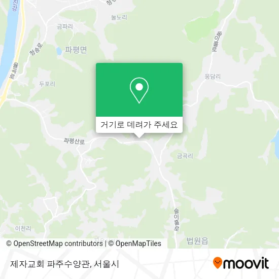 제자교회 파주수양관 지도