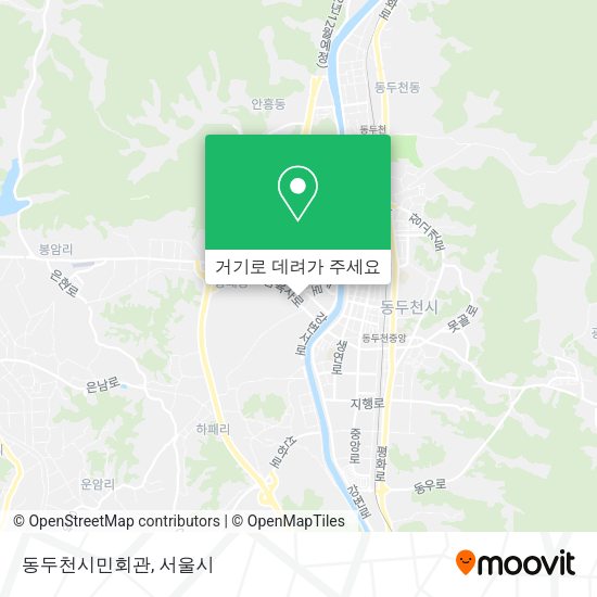 동두천시민회관 지도