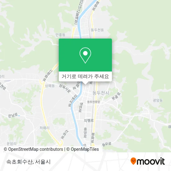 속초회수산 지도