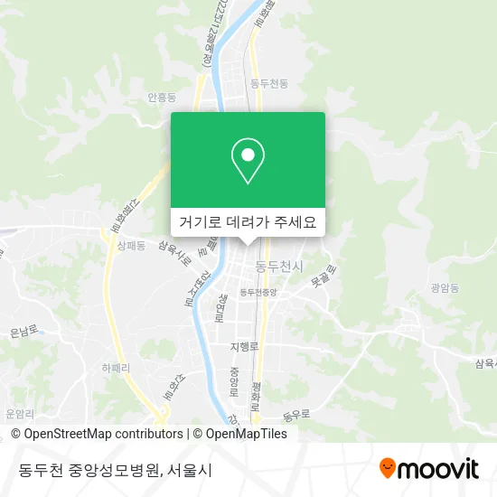 동두천 중앙성모병원 지도