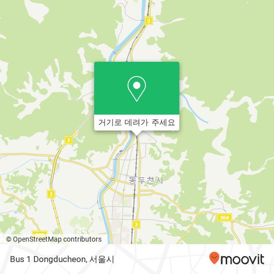 Bus 1 Dongducheon 지도