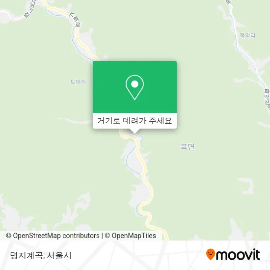 명지계곡 지도