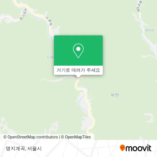 명지계곡 지도