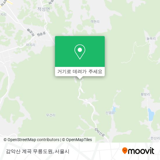감악산 계곡 무릉도원 지도
