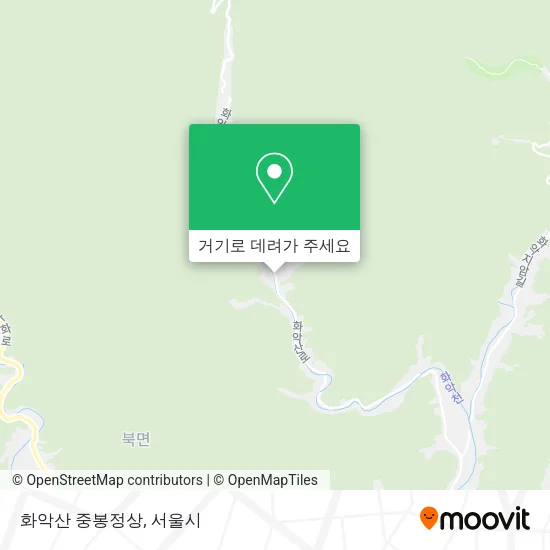 화악산 중봉정상 지도