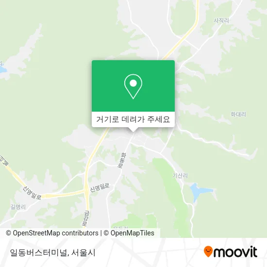 일동버스터미널 지도