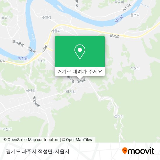 경기도 파주시 적성면 지도