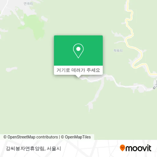 강씨봉자연휴양림 지도