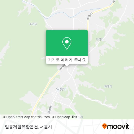 일동제일유황온천 지도