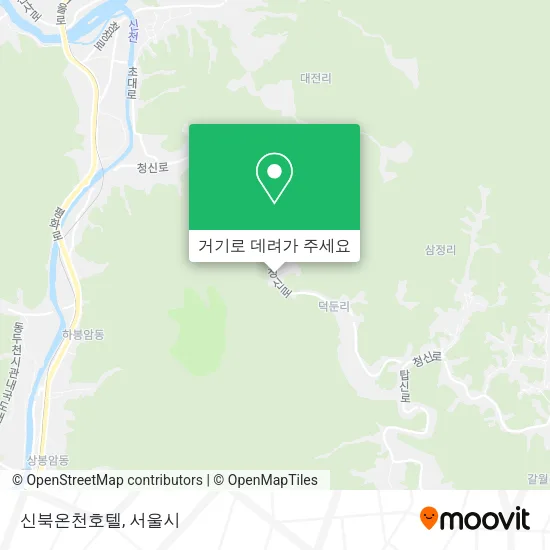 신북온천호텔 지도