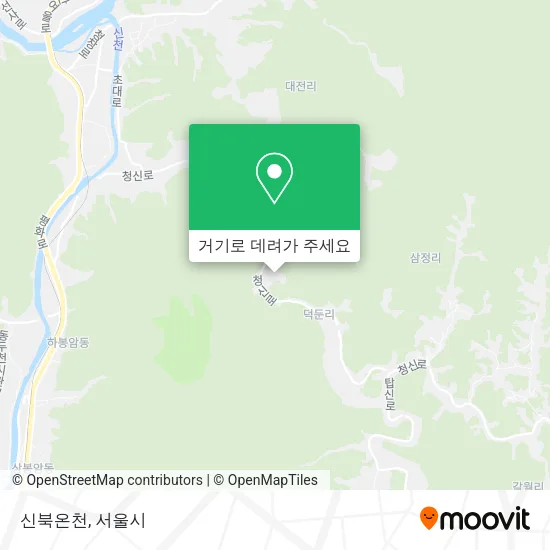 신북온천 지도