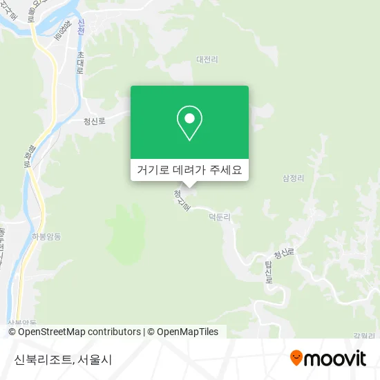 신북리조트 지도