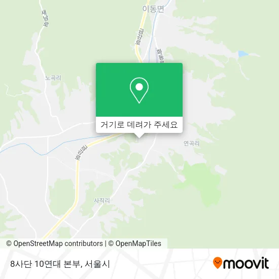 8사단 10연대 본부 지도