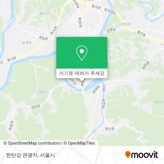 한탄강 관광지 지도