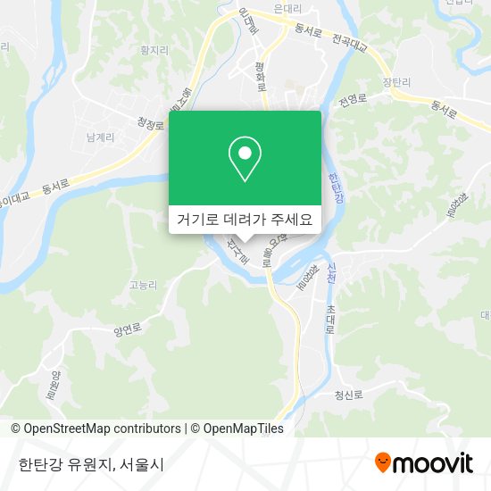 한탄강 유원지 지도