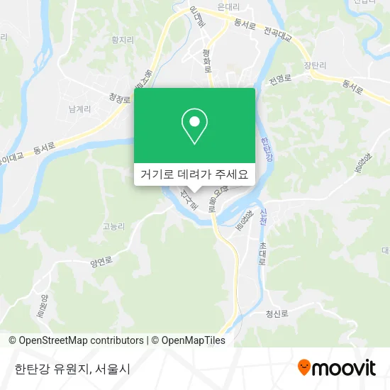 한탄강 유원지 지도