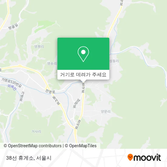 38선 휴게소 지도