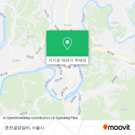 춘천골닭갈비 지도