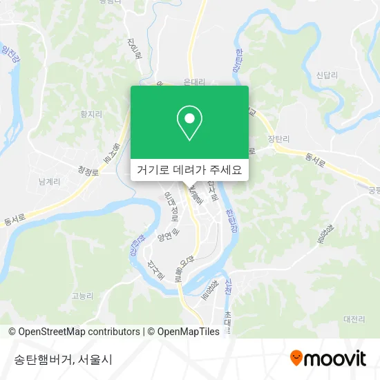송탄햄버거 지도