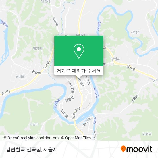 김밥천국 전곡점 지도