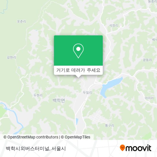 백학시외버스터미널 지도