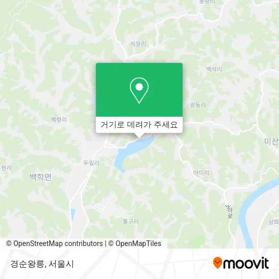 경순왕릉 지도