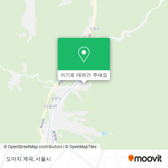 도마치 계곡 지도