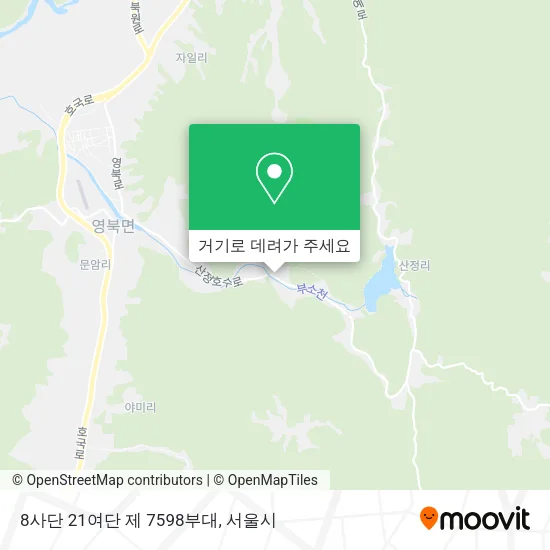8사단 21여단 제 7598부대 지도