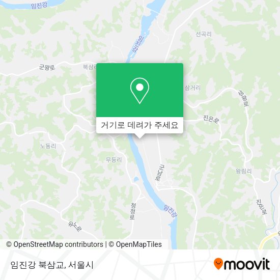 임진강 북삼교 지도